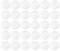 30x Cache vis adhésif autocollant diamètre 20mm bouchon trou meuble table chaise maison, blanc PE