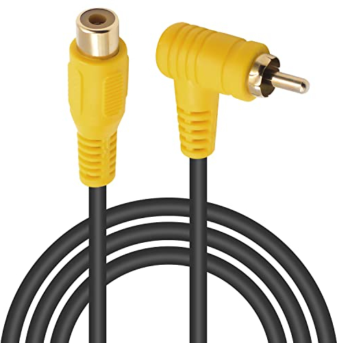 Duttek Câble d'extension RCA 1.5M - RCA mâle vers femelle, connecteurs plaqués or pour home cinéma, subwoofer, HDTV, système stéréo domestique et DVD ou autres équipements de connexion audio