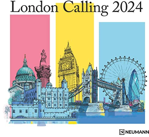 London Calling 2024 - Wand-Kalender - Broschüren-Kalender - 30x30 - 30x60 geöffnet