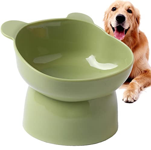 Stronrive Comedero Elevado para Gatos, Plato Anti-Vómitos para Gatos, Comedero Elevado Inclinado para Gatos, Comedero Bebedero para Interior Y Perros Pequeños, Apto para Lavavajillas