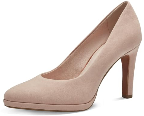 MARCO TOZZI Damen Pumps mit Trichterabsatz Vegan, Beige (Powder), 39 EU