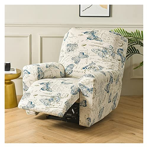 ELYSYSRL Stretchhusse für Relaxsessel 4-Teilig Stretch Sesselbezug Relaxsessel mit Seitentasche Sesselschoner für Relaxsessel Elastisch Waschbar Sesselbezug Bezug für Husse Relaxsessel (Color : #33)