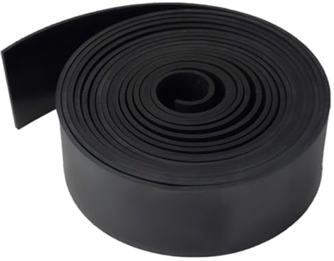 Rubber Strip 50mm(W) x3mm(T) x3m(L) Neoprene Rubber Sheet Solid Rubber Rolls for DIY, Washers, Crafts, Pads, Flooring Protection, Supports, Leveling, Weather Seal