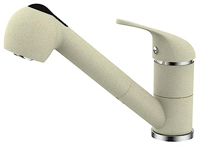 Primaster Küchenarmatur Hamm Granit beige mit Handbrause Küchenarmatur