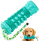 BELLE VOUS Hundespielzeug unzerstörbar mit Zugseil - Robustes Hunde Kauspielzeug - interaktives Puzzlespielzeug unkaputtbar - für jeden Hund - Hundezahnbürste
