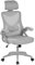 Yaheetech Ergonomic Computer Desk Chair, High Back Home Office Chair with Flip-up Armrest and Lumbar Support for Home Study or Manager Work Gray