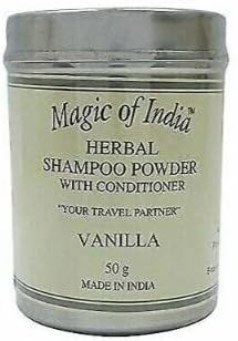 RSGM Magic of India Herbal Vanilla Shampoo Powder with Conditioner - 50g
