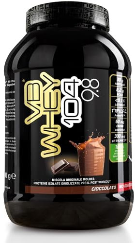 NET Integratori VB WHEY 104 9.8 Optipep - 1980g Cioccolato - Proteine Isolate Idrolizzate per via Enzimatica Con EAA e BCAA - Crescita e Mantenimento Della Massa Muscolare, Post Workout