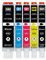 5 XXL Druckerpatronen kompatibel zu PGI-580 / CLI-581 für Canon PIXMA TS705 TS6150 TS6250 TS6350 TR7550 TR8550 TS8150 TS8250 TS8350 TS9150 TS9550 TS6151 TS6251 TS6351 TS8151 TS8152 TS8251