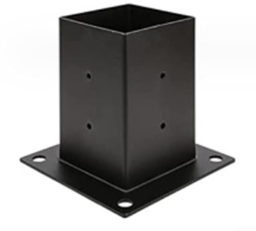 Staffe for pergola, 4 staffe angolari verticali for carichi pesanti, 1 staffa for pergola da 4 x 4 pollici, lavorazione ad angolo verticale in legno fai da te, adatta a pali di legno di varie dimensio