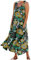 Sommerkleid Damen Leicht Boho Kleid Damen Wickelkleid Damen Frühlingskleid Damen Freizeit Lose Sommerkleid Dress Sommerkleid Damen Elegant Damen Sommer-Freizeitkleider Kleider Ab 50 Jahre（1-Green,XL）