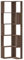 vidaXL Eckregal, Bücherregal Regal 5 Böden, Standregal Bücherschrank für Wohnzimmer, Aktenregal Büroregal Wandregal, Braun Eichen-Optik Holzwerkstoff