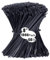 1000 pack Cable Ties, 8 inch Zip Ties Black, 200 x 3.6mm Nylon Ties 40lbs Tensile Strength with UV Resistant, Plastic Tie Wraps Self Locking Large Heavy Duty Cable Wrap for Workshop Indoor and Outdoor