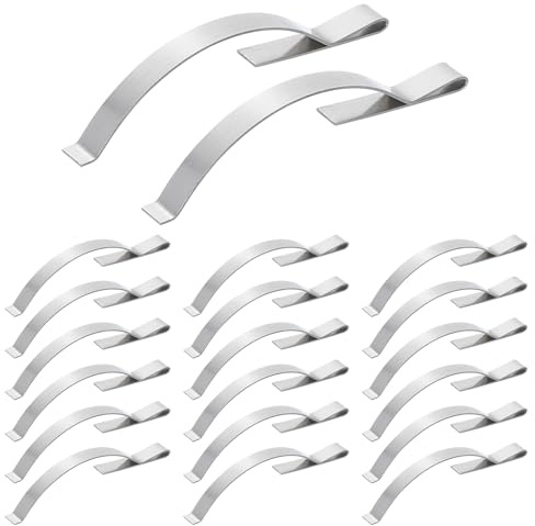 QUARKZMAN 60Pcs Ressorts de Tension pour Moustiquaire Clips à Ressort Plat | pour Montage d'angle
