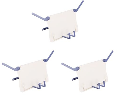 Kznifmk 3X Folding Tabletop Music Stand ABS Sheet Music Holder Applicable for Guitar Piano Violin Universal Musical Instrument