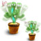 MAGIC SELECT 2ud Cactus Bailarin. Peluche Parlanchin Que Baila y Repite tu Voz. Cactus de Peluche. Juguete con 120 Canciones. Regalos para Niños. Funciona con Batería Recargable (USB Incluido)