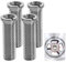 4 tornillos huecos para fregadero, tornillo hueco para válvulas de cesta de colador, M12 x 35 mm de acero inoxidable, tornillos huecos de 35 mm, adecuados para fregaderos de cocina, fregaderos