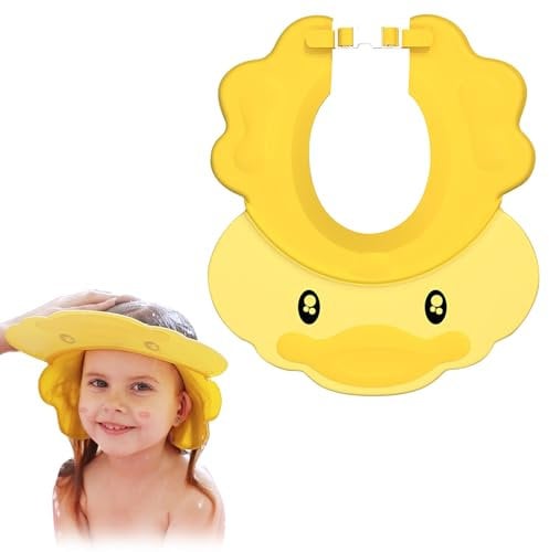 Baby Shower Cap Shield, Adjustable Visor Hat for Kids, Eye & Ear Protection, Toddler Bathing Rinser for Hair Washing, Comfortable and Safe for Children