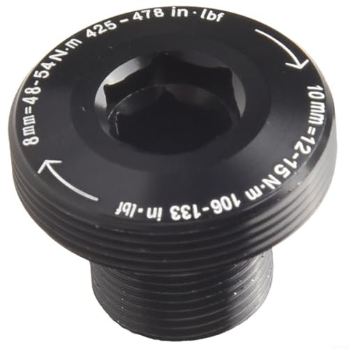 Fauhapyway Tornillos de brazo de manivela Perno de bicicleta M15/26 autoextraíble para SRAM para GXP para X7 X9 X0 para XX1 Componente de bicicleta Aleación de aluminio Negro Accesorio de biela (nuez)