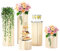 5 Stücken Hochzeit Tafelaufsätze Karton Vasen - Faltbarer Blumenständer | Säulen-Display mit Acryldeckel | Zylinder Ständ für Weihnachten Party Geburtstag Tischdekoration | 20/40/60/80/100cm