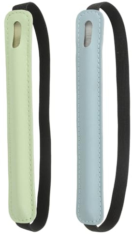 PATIKIL 2Pz Porta Stylus Per Tablet Retrattile Azzurro Chiaro/Verde Erba | Custodia Universale Per Penna, Tasca Elastica Per Matita, Custodia Protettiva Per Tablet Taccuino