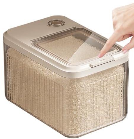 Conteneur Croquettes - Récipient Hermétique De Stockage D'aliments pour Animaux Domestiques - Bouchon À Ressort, Équipé D'un Gobelet Doseur,Convient Aliments pour Chiens Chats, Collations Et Au Riz