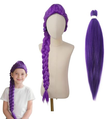 Jägerkostüm Kinderperücke Cosplay,Perücke Halloween Perücken Für Frauen,Mädchen Cartoon Cosplay Perücke - Damen Haaraccessoires Für Bühnenauftritte Herbstfest Schulveranstaltung (1PC)