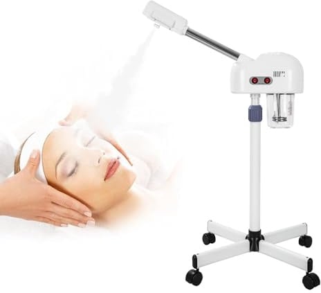 BALLSHOP Appareil à Vapeur pour le Visage Professionnel – Sauna Facial Chaud & Froid, Vapozone Esthétique, Machine à Vapeur Beauté Hydratante, Nettoyant Vapeur Pores avec Brumisateur Eau