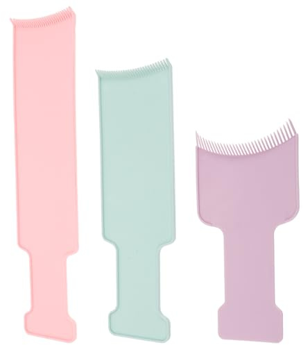 PRETYZOOM 3 Stück Teiliges Balayage Haarfärbebrett in Pastellfarben Flaches Highlighting Board für Präzises Färben Vielseitiges DIY Haarfärbe tool für Zuhause und Salon Gleichmäßige