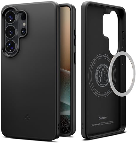 Spigen Thin Fit MagFit für Samsung Galaxy S26 Ultra Hülle [Slim Design] Case Handyhülle Kompatibel mit MagSafe –Schwarz