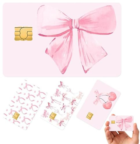 4 Stück Kreditkarten Aufkleber, Bunte deko aesthetic sticker für Bankkarten,Leopardenmuster und Schmetterlingsdesign, Dekorieren von Kreditkarten, Debitkarten, 5.3x8.5cm (Rosa Schmetterlinge)