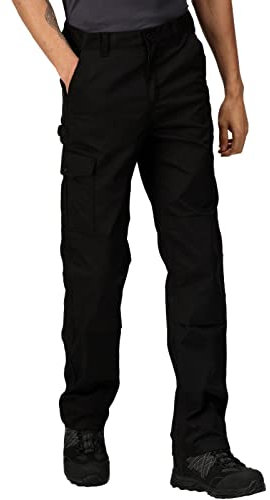 Regatta Professional Water Resistant Multi Pocket Cargo Pants Mens Pants Black
