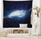 ABAKUHAUS Nebel Wandteppich, Milchstraße-Galaxie Weltraum aus Weiches Mikrofaser Stoff Waschbar ohne Verblassen Digitaldruck, 150 x 110 cm, Dunkelblau Weiß