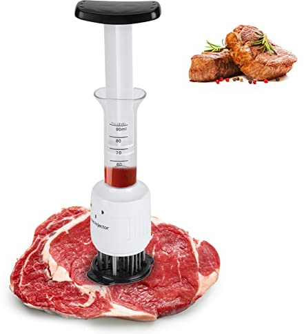 Ago dell'inteneritore della carne arrosto, strumento della cucina della siringa di sapore dell'iniettore della bistecca dell'iniettore della carne marinata