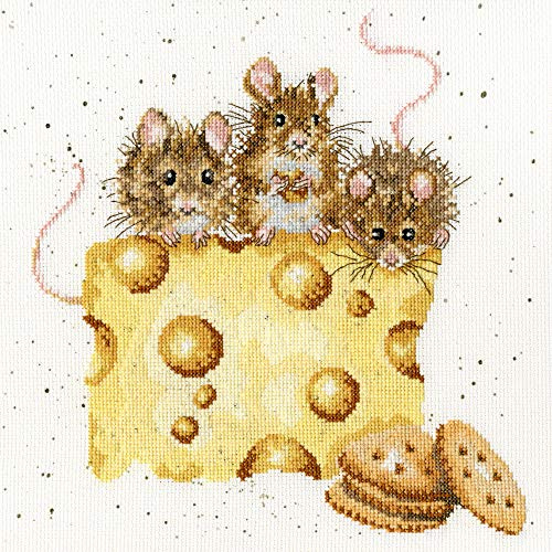 Bothy Threads Cross Stitch Kit - Wrendale Designs - Crackers About Cheese