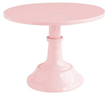Suppyfly Présentoir à gâteau rond 25,4 cm pour fête de mariage, rose, 1