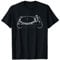 Skizzierter DJ Plattenspieler Turntable Retrotechnik T-Shirt