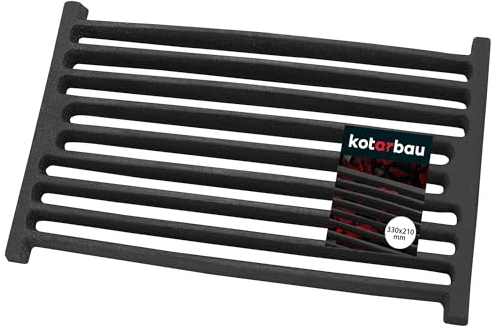 KOTARBAU® Rejilla para Chimenea 32 x 21,5cm Rejilla para Cenizas Rejilla de Pizarra Rejilla de Horno Chimenea Piezas de Repuesto Accesorios de Hierro Fundido Parrilla de Barbacoa Parrilla Rectangular