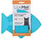 LickiMat Casper, Fish-Shaped Cat Slow Feeders for Feline Boredom and Anxiety Reduction; Perfect for Food, Treats and Anxiety Reduction, Turquoise