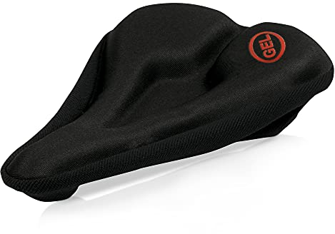 Vani Schmaler Fahrradsattel-Bezug - Mountainbike, BMX-Rad, Trekkingrad, Rennrad - bequemes Sattel-Polster - Gel Sattel-Überzug - Fahrradsattel-Kissen