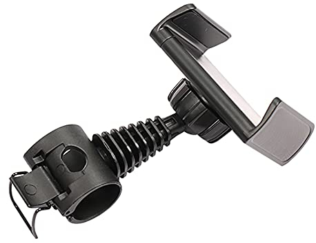 ANCLLO Schwarzer Golfschwung-Handyhalter zum Aufnehmen von Golfschwingen und kurzem Spiel, 360° drehbar, universell, verstellbare Smartphone-Halterung für Golfwagen, Trolley, Wagen