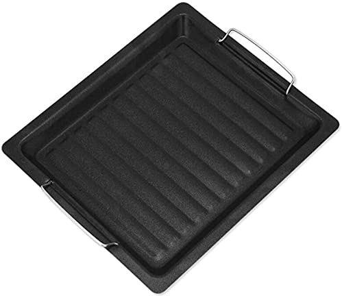 Rectangular Barbecue Dish,Non-Stick Griddle Plate Pan,Steak Pot, Teppanyaki Frying Pan for Cooking, for BBQ, Camping