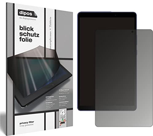 dipos I Sichtschutz-Folie matt kompatibel mit Honor Tablet X7 8 Zoll Blickschutzfolie Display-Schutzfolie Privacy-Filter