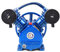 Fetcoi Tête de pompe à air 2 cylindres type V 2,2 kW 3 HP 115 PSI 250 l/min Compresseur d'air comprimé Pièces de rechange DFV-0.25/8 Bleu Gonflage plus rapide et silencieux