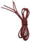 VSUDO 80 cm Lacets Ronds Cirés Bordeaux pour Chaussures de Ville, ø2.5mm Business Oxford Lacets pour Brogue et Derby, Desert/Ankel Boot Bottines Lacets pour Femme ou Homme (1 Paire-Bordeaux-080CM)