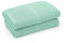 Bloomsbury Mill - Doppelpack - 100% Reine Bio-Baumwolle - extra weiche zelluläre Babydecken - Wickeldecke - Baby Essentials für Neugeborene - Kinderbett/Kinderwagen/Reise/Babykorb - Minzgrün