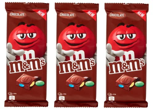 3x M&M's Chocolate Tafel Milchschokolade mit mini m&m's 165g