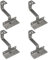 Lot de 4 crochets de toit A2 réglables sur 3 positions A2 en acier inoxydable V2A PV photovoltaïque Montage solaire Panneau solaire Support de toit Support de toit Support de toit Crochet de toit