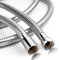 OFFO Large Bore Shower Hose 1.2m, 11mm Bore High-Flow Anti-Kink Shower Hose Stainless Steel Replacement High Pressure Shower Hoses,Universal Leakproof,Chrome