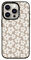 CASETiFY Compact Case for iPhone 15 Pro [2X Military Grade Drop Tested / 4ft Drop Protection] - Natural Flower - Clear Black